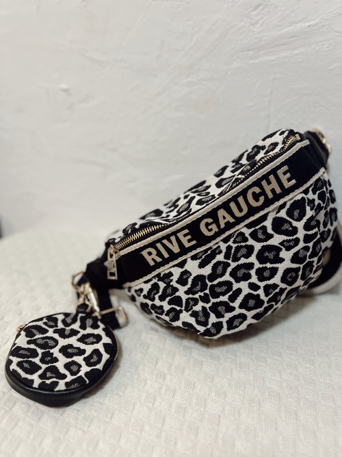 BUMBAG MARGOT LEOPARD BLACK/ECRU