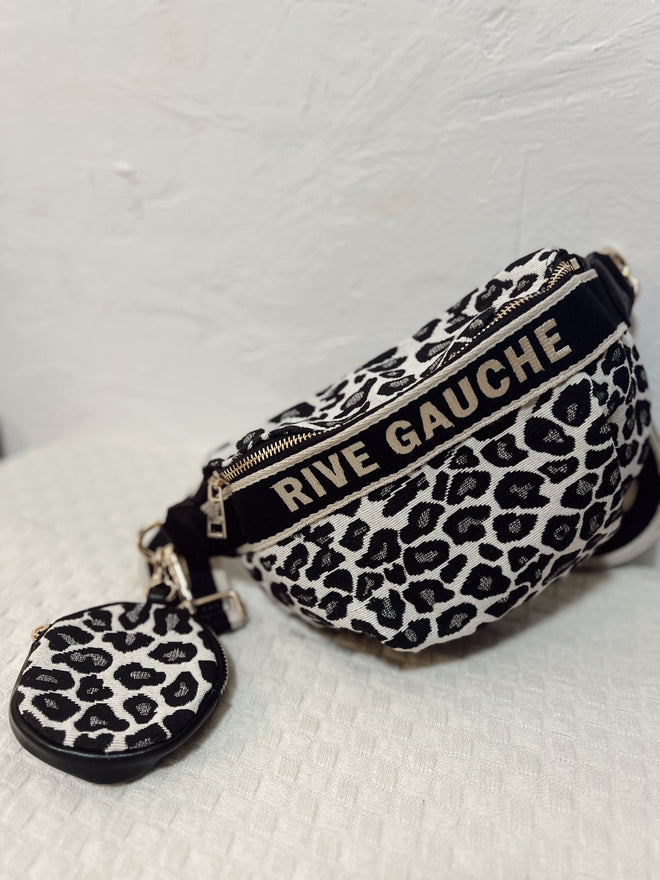 BUMBAG MARGOT LEOPARD BLACK/ECRU