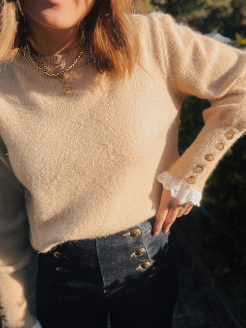 KNIT JUMPER ILAN BEIGE