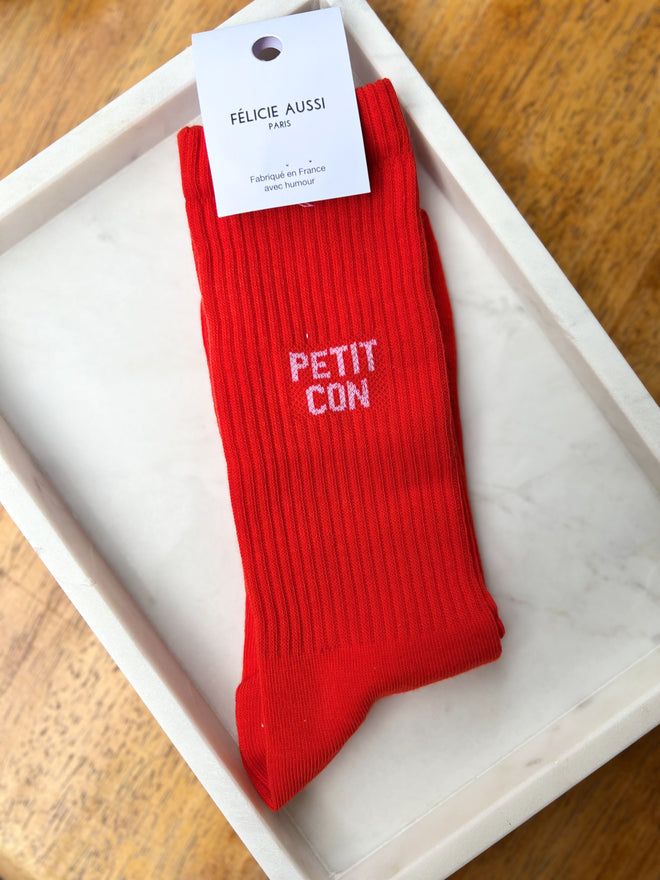SOCKS "PETIT CON" RED - 40/45