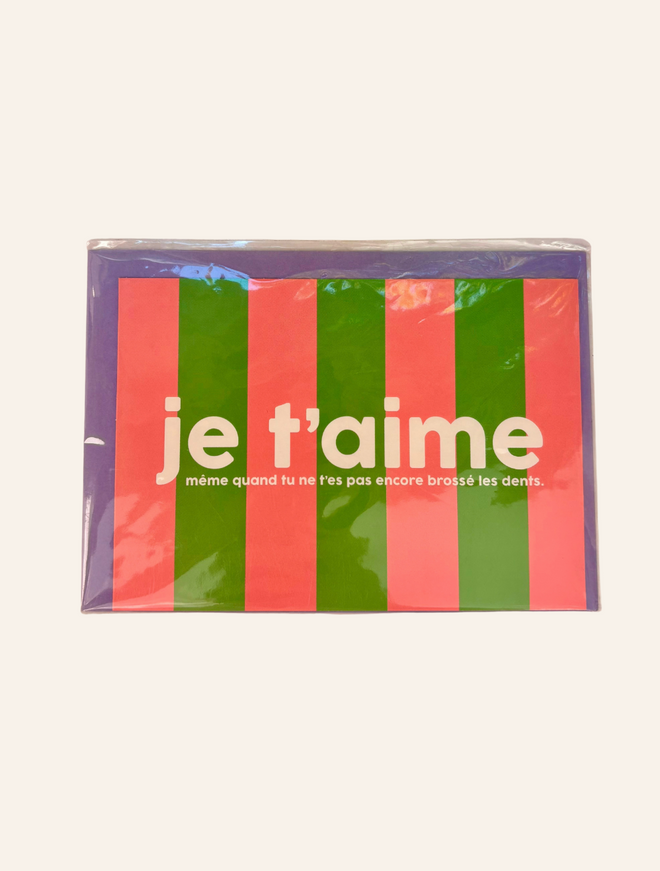 CARD "JE T'AIME"