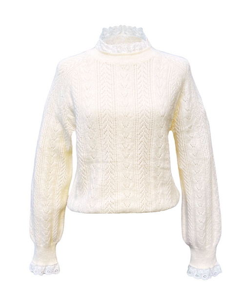 Knit Jumper Romain Ecru